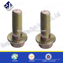 Made in China Zinc finished good quality hex flange bolt